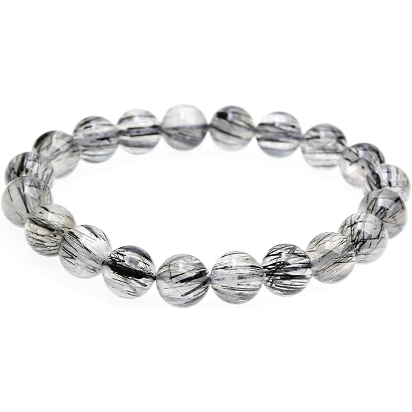 ⭐️大特価⭐️ブラックルチルクォーツ　 ルチレイテッドクォーツ　ブレスレット　天然石 71YTB9JORYL.jpg